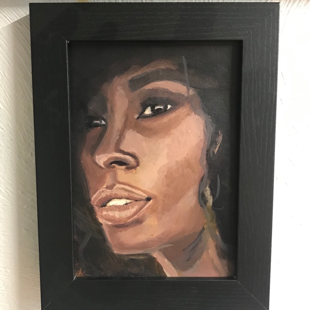 Mini Art Original Oil Portrait of a woman 5"x7"